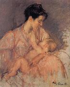 Mary Cassatt Study of Zeny and her child oil painting artist
